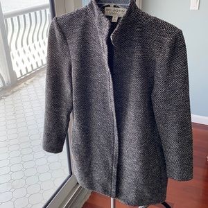 St. John black & gray tunic length jackets size 2
